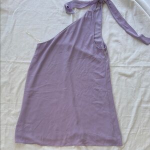 Pink Lily Elegant Lavender Halter Dress